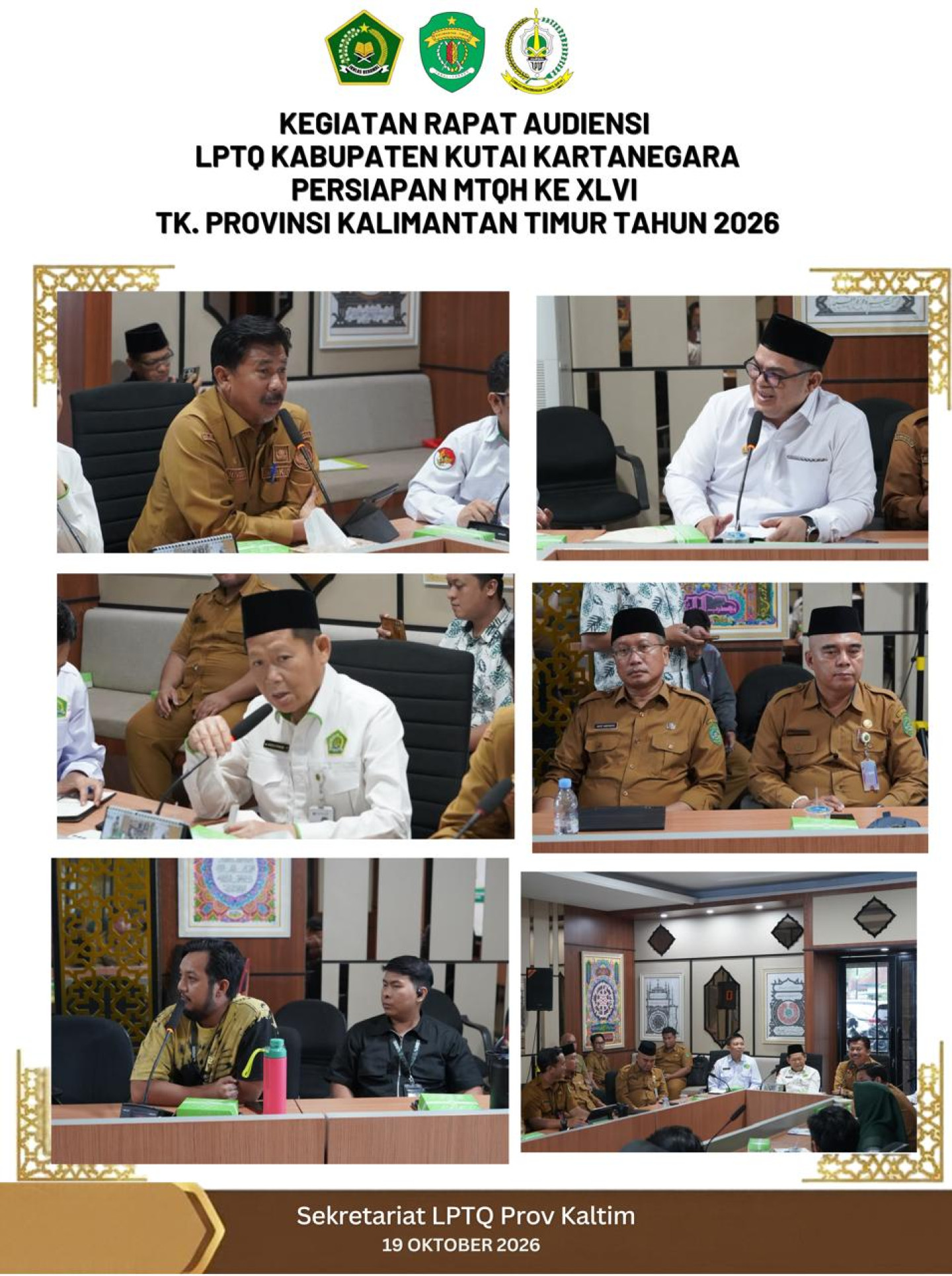 LPTQ Kukar Koordinasi Persiapan Pelaksanaan MTQH XLVI Kaltim 2026